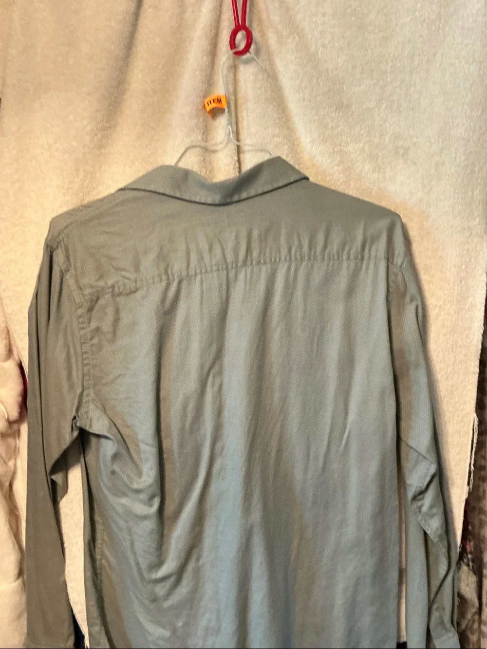 Banana Republic Men's Pale Blue Long-Sleeve Dress Shirt